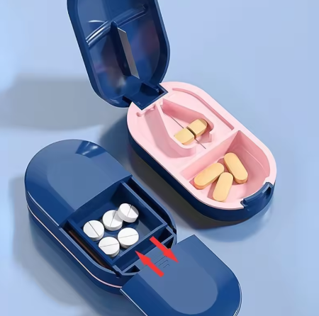 NDIS & My Aged Care Approved Pill Cutter | Safe & Easy Tablet Splitting Aid - Ocean Blue