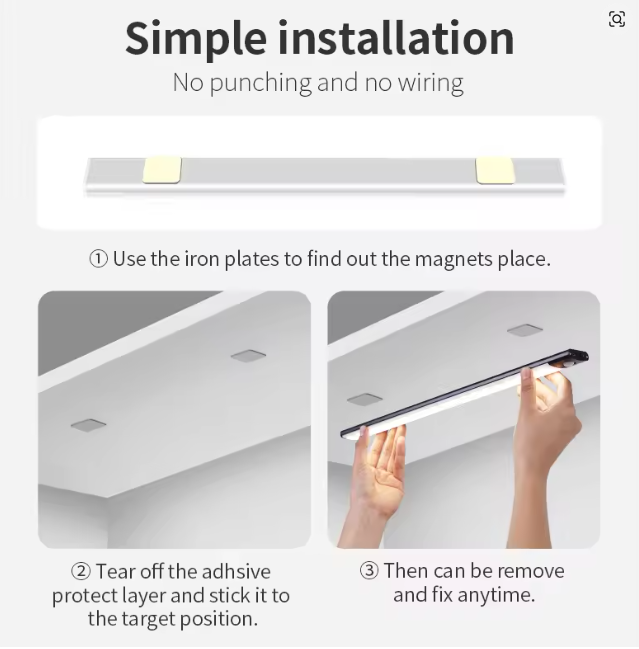 Motion Sensor Lighting – Rechargeable (10cm, 20cm, 30cm)