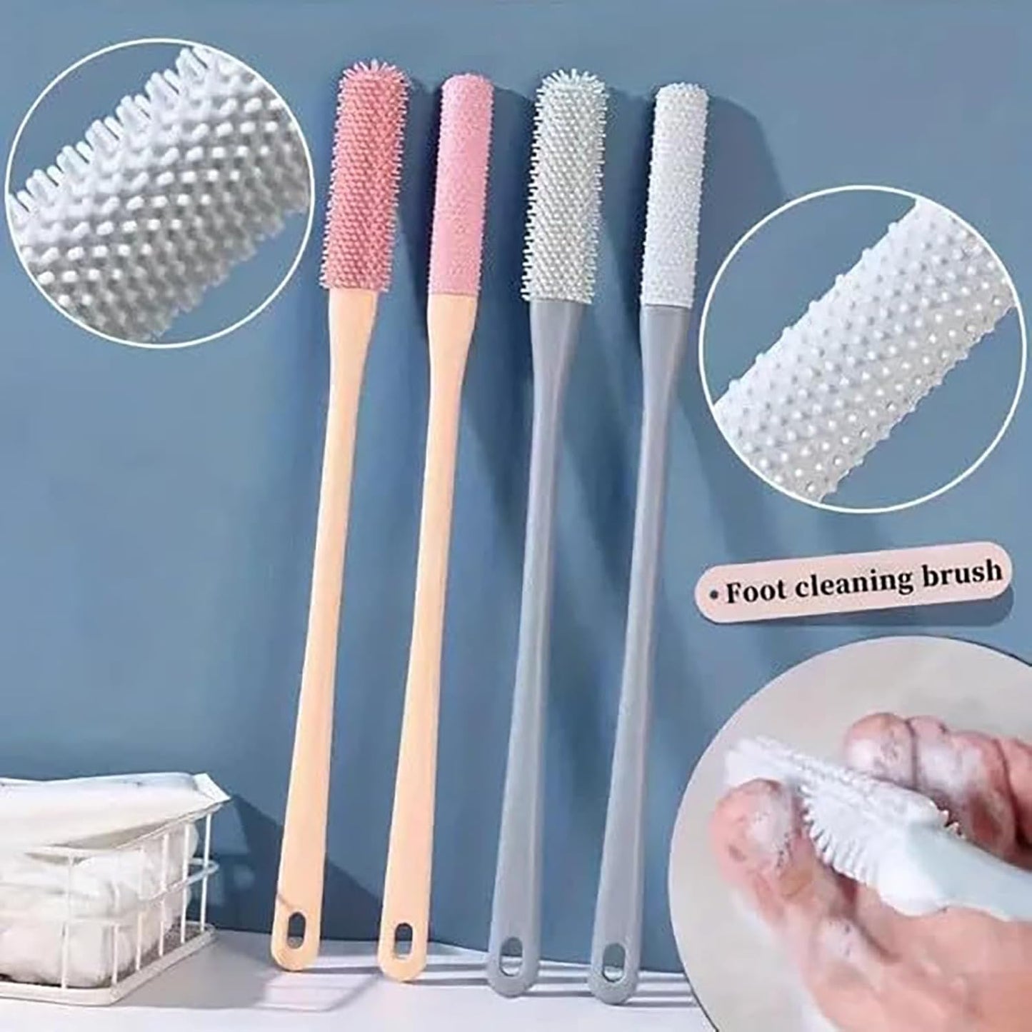 Rubber Toe Washer & Exfoliator – Gentle Foot Care Aid for Clean, Soft Skin