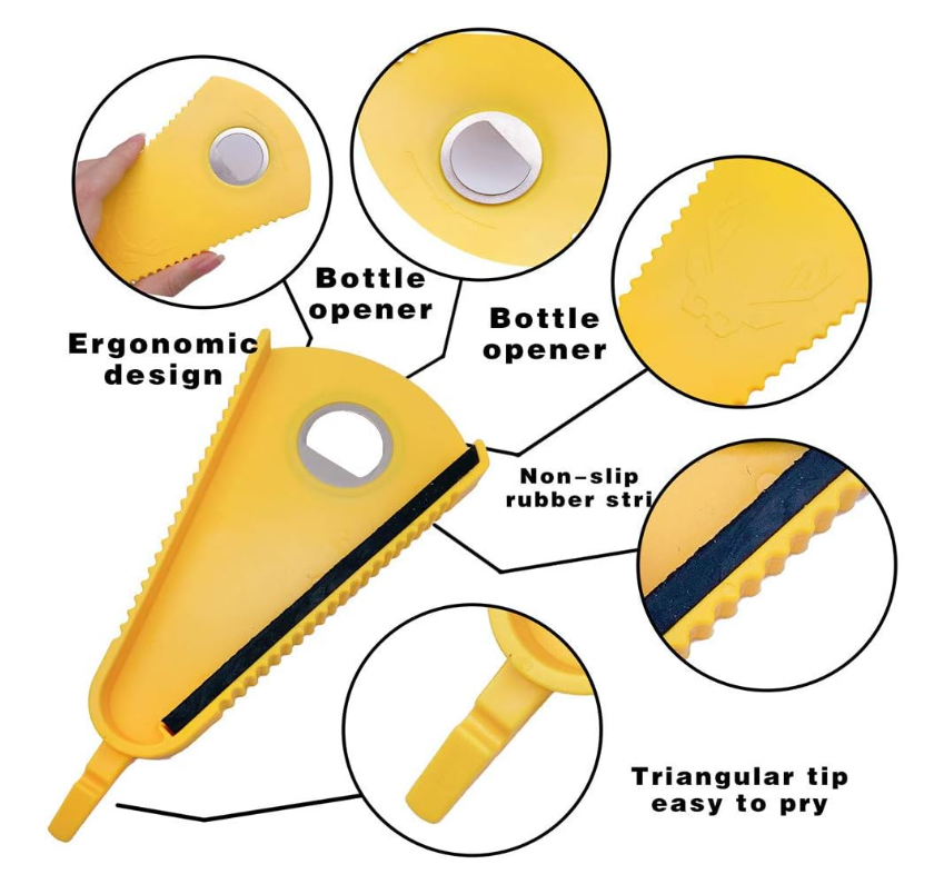 Multi-Function Jar & Bottle Opener – Non-Slip Grip, Ergonomic Design