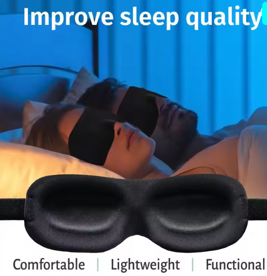 Contoured Eye Mask – Light-Blocking Sleep Mask with 3D Comfort Fit
