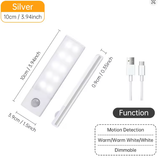 Motion Sensor Lighting – Rechargeable (10cm, 20cm, 30cm)